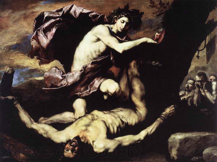 Jusepe de Ribera Apollo and Marsyas Norge oil painting art